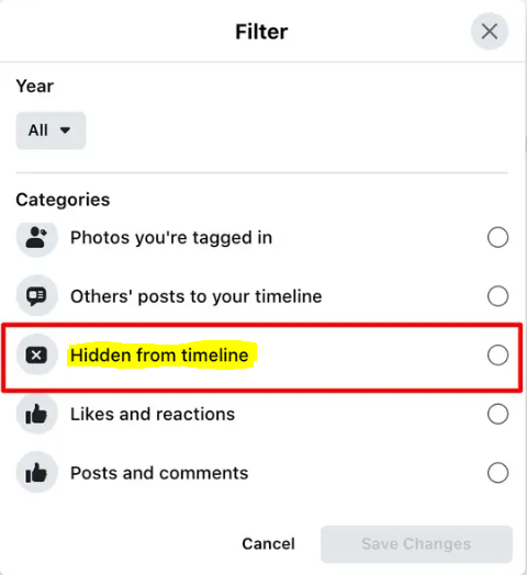 How to Unhide a Facebook Post on Desktop
