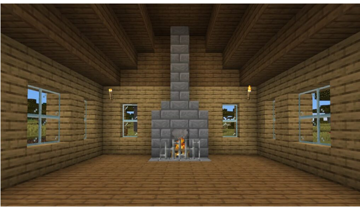 How to Make a Fireplace in Minecraft