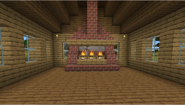 How to Make a Fireplace in Minecraft