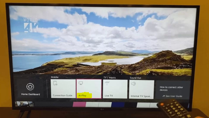 How to AirPlay Apple TV to LG Smart TV