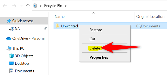 How to Force Delete a Folder on Windows 10 and 11