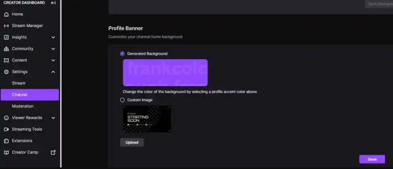 How To Change Offline Banner Twitch