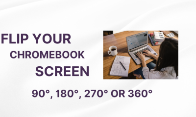 how to flip screen on chromebook