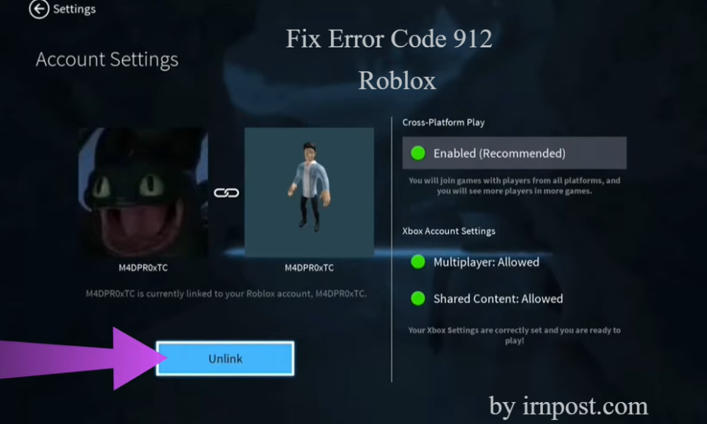 How To Fix Error Code 912 On Roblox Xbox One