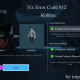 how to fix error code 912 on roblox xbox one