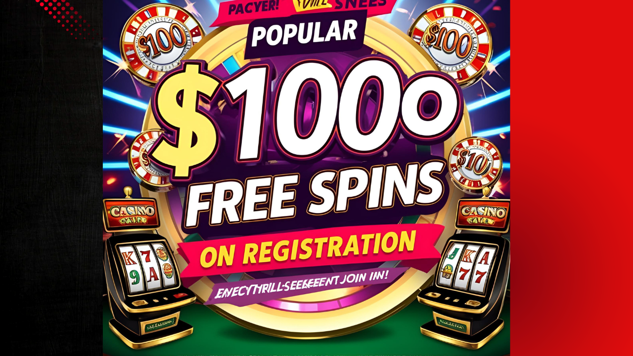 Popular $100 Free Spins on Registration No Deposit