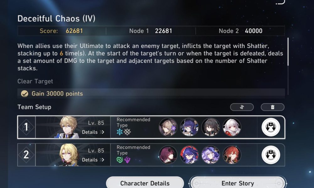 Stage 4 – Deceitful Chaos: Best Pure Fiction Teams Guide for Honkai: Star Rail