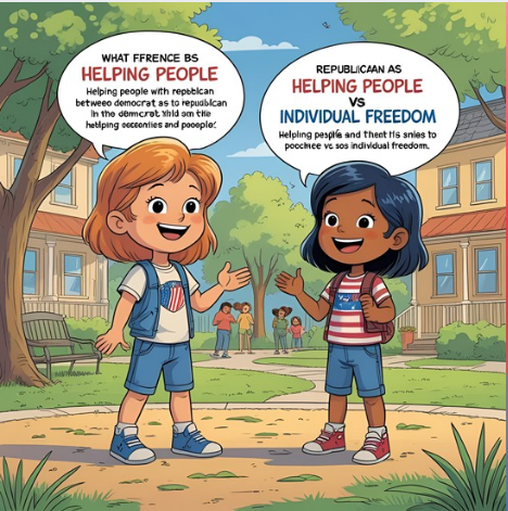 How to Explain Democrat vs Republican to a Child