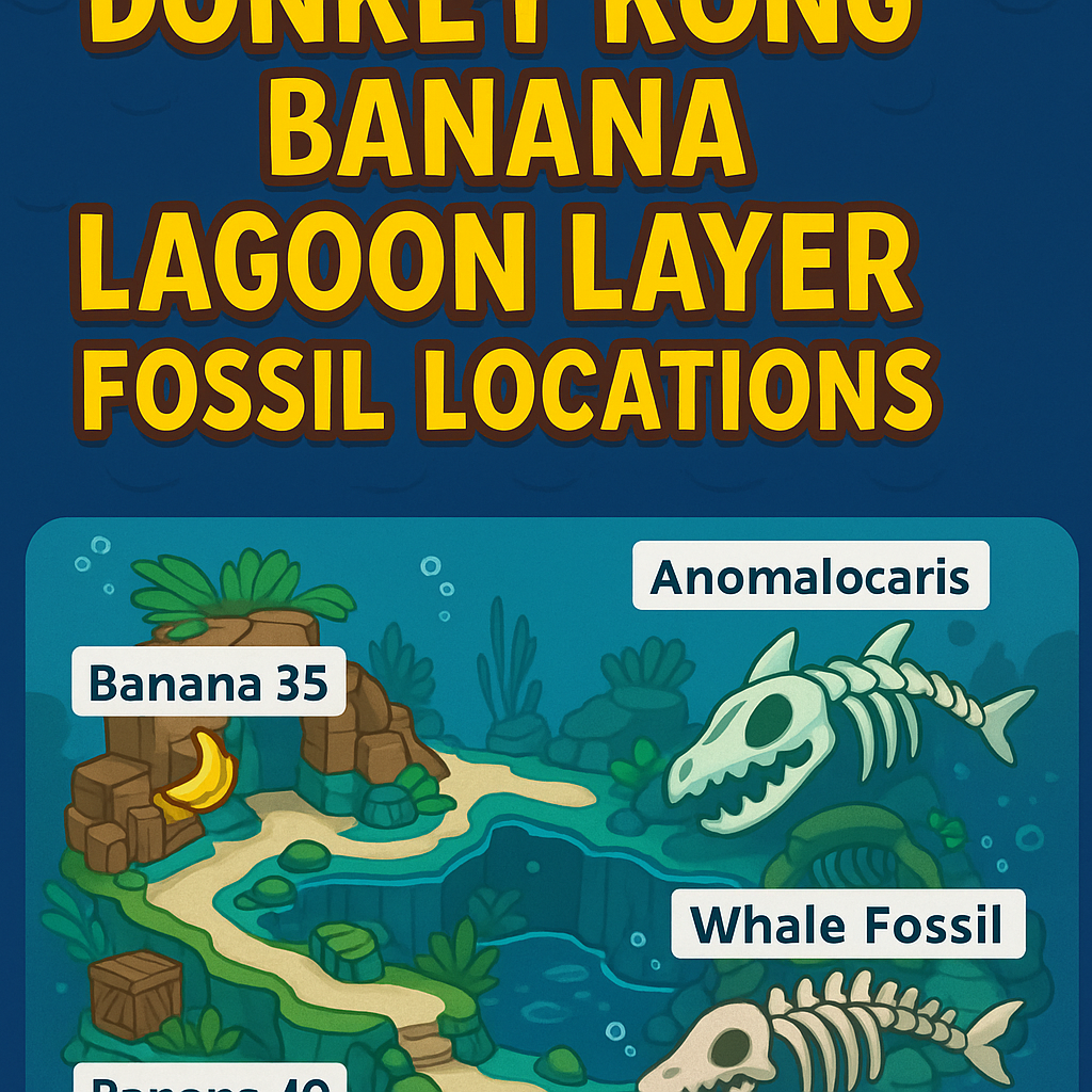 donkey kong bananza lagoon layer fossils