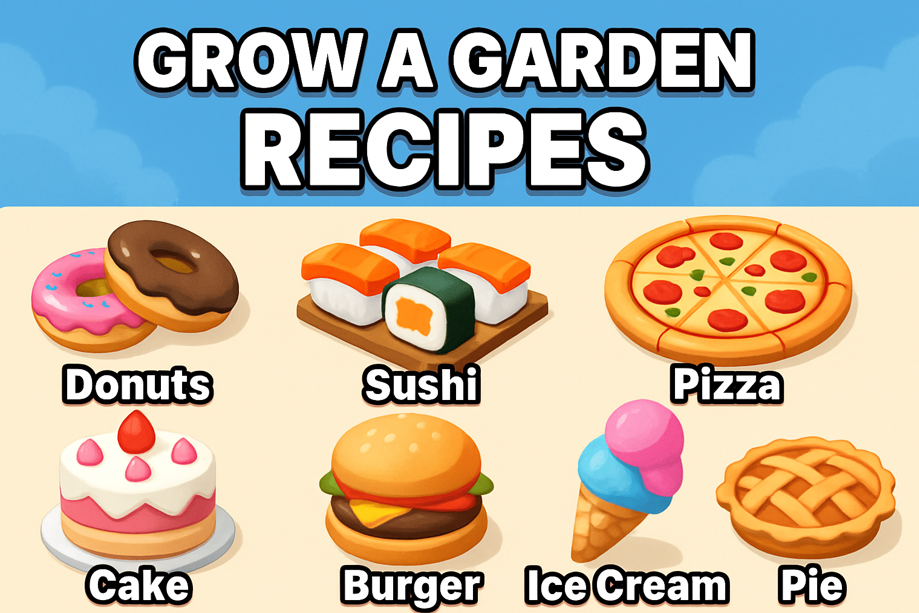roblox grow a garden recipes